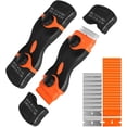 thumbnail image 1 of Razor  Scraper, Double Edge Razor Scraper Remover Tool with 30 count Razor  for Labels Stickers  Removal Auto Window Tint Vinyl Tool Application (2 Pack), 1 of 7