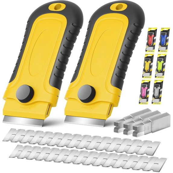 Razor Scraper | Scraper Tool for Cleaning, Glass, Stickers | 2 Scraper ...