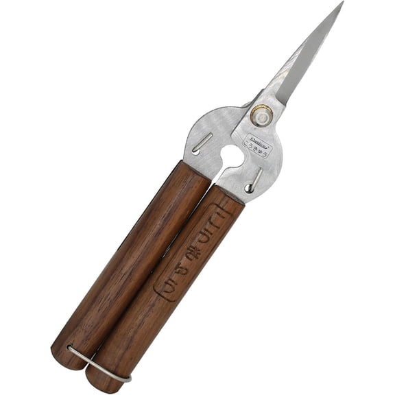 Razor Sharp Pruning She for Gardening, Garden Carbon Steel Blade, Precision garden scissors Walnut Wood handle, 6.8 Snips Trimming Fruits, Vetables, Flowers, Buds, Bonsai