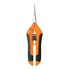 Razor Sharp Snip – Professional Garden Pruning Shears Trimmers Scissors – Super Sharp Micro-Tip Precision Stainless Steel Blades - Easy on Arthritic Hands - Soft Ergonomic Rubber Handles