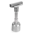 thumbnail image 1 of Razor Solo Stand/Base Brushed Aluminum Alloy Adjustable Safety Razor St TdYIWA, 1 of 10
