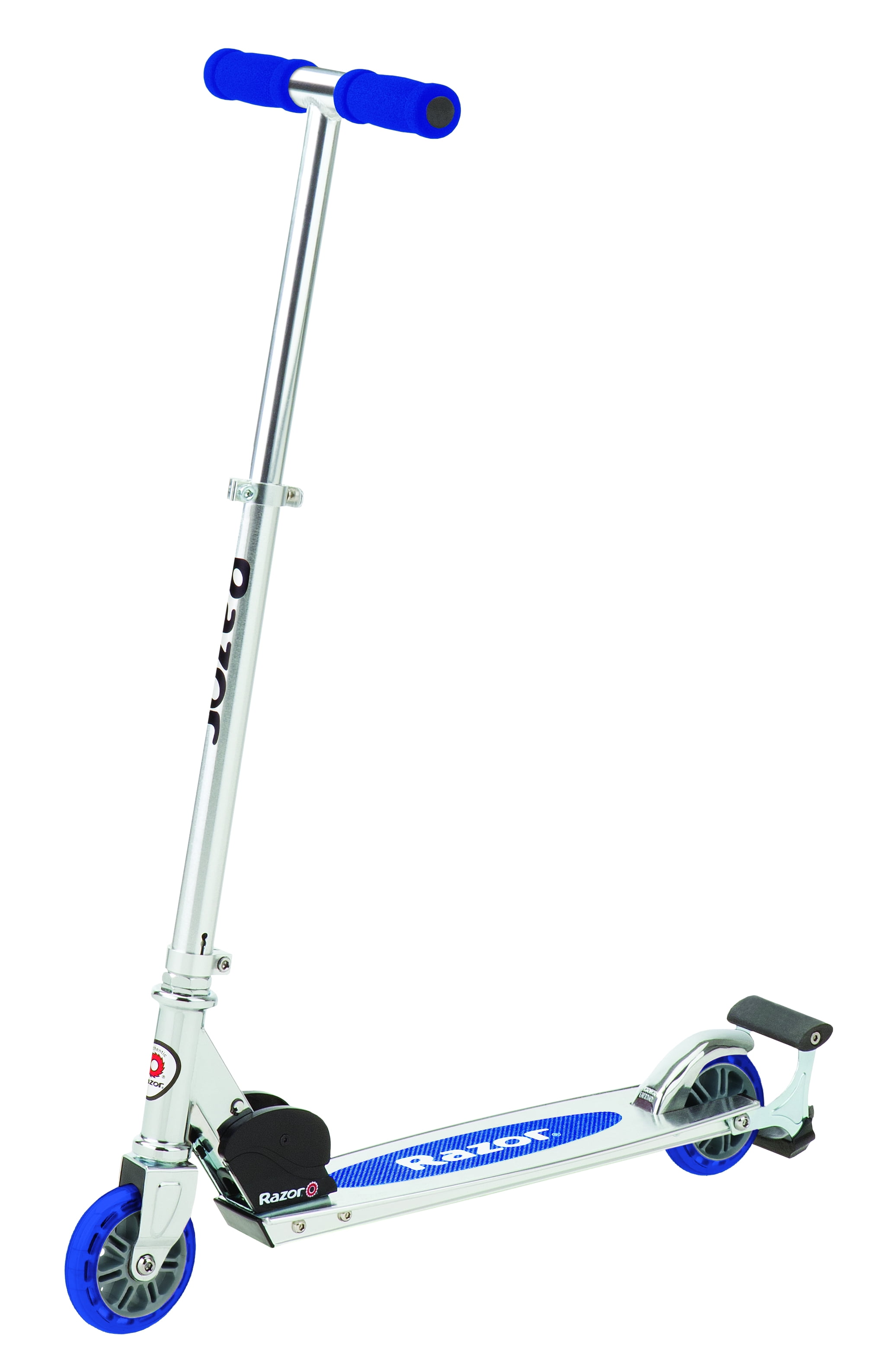 Razor Spark Kick Scooter - Blue, Lightweight Aluminum Frame, Foldable, for Child Ages 5+, Unisex