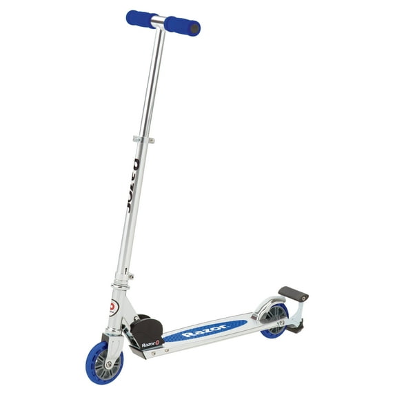 Razor Spark Kick Scooter - Blue, Spark Bar, Aluminum Frame, Foldable, Adjustable Handlebars, for kids ages 5 and up, Unisex
