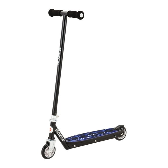 Razor Tekno Kids Kick Scooter - Glowing Blue LED Light-up Deck, Lightweight, for Child Ages 6+