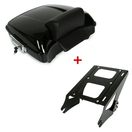 Razor Tour Pak Pack Trunk +Pad w/ Two-Up Rack For Harley-Davidson Harley