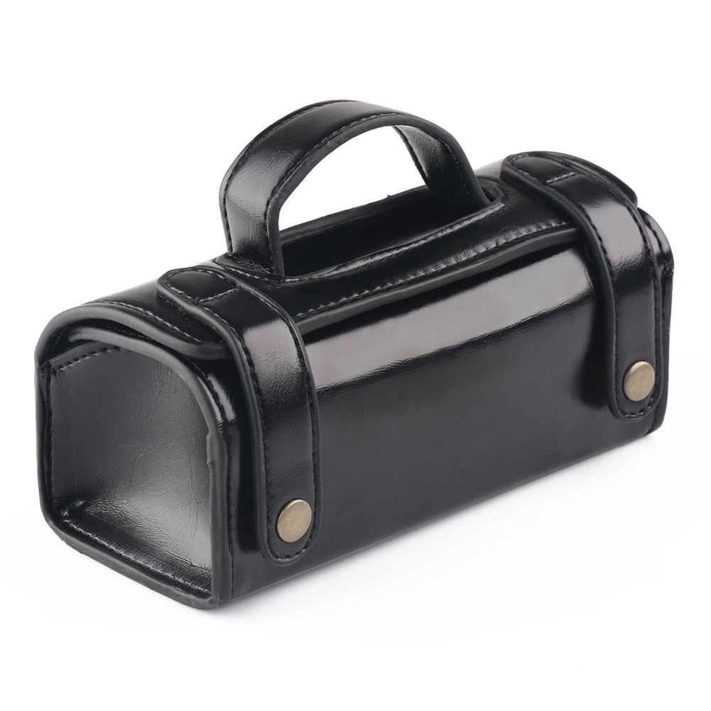 Razor Travel Case Razor Head Protective Carrier Portable Leather Shaver