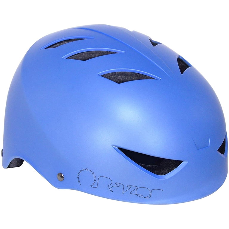Razor V-12 Adult Multi Sport Helmet with Micro Adjustment, Satin Blueberry Razor V-12 Adult Multi Sport Helmet with Micro Adjustment, Satin Blueberry