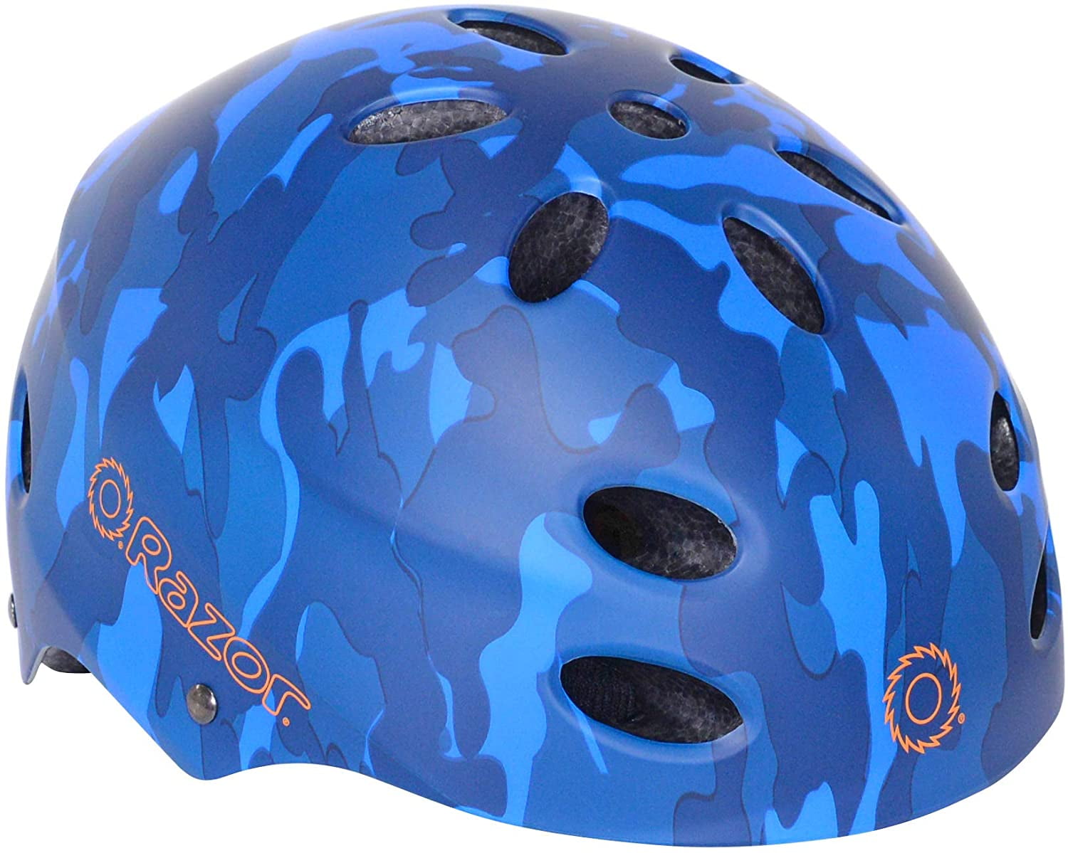 Razor V-17 Youth Multi Sport Helmet (Satin Blue Camo) - Walmart.com