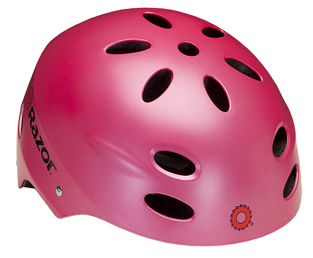 Razor V17 Youth Bike Helmet, Satin Pink - image 1 of 5