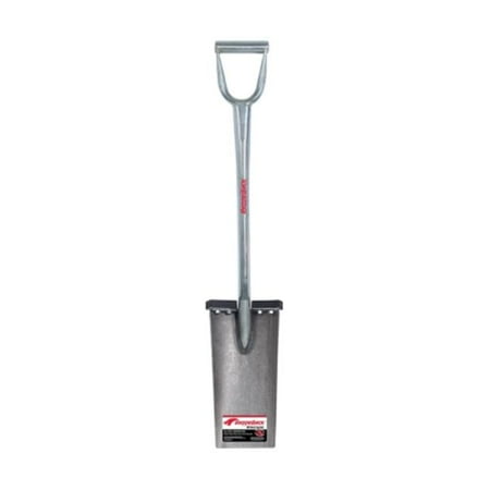 The AMES Companies Garden Spade Shovel - Steel Blade, D-Handle - 29 in, Gray
