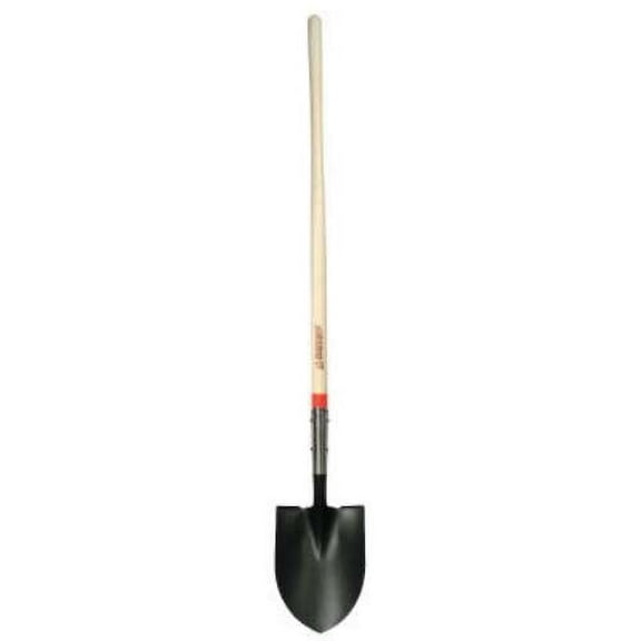 Razorback Shovel Long Hardwood 48 " Industrial Gauge, Round Point 9.5 " W X 12 " L
