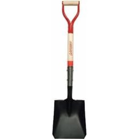 Razorback Square Point Shovel with Rolled-step and Dual Rivet and D-grip 42101$$Garden &