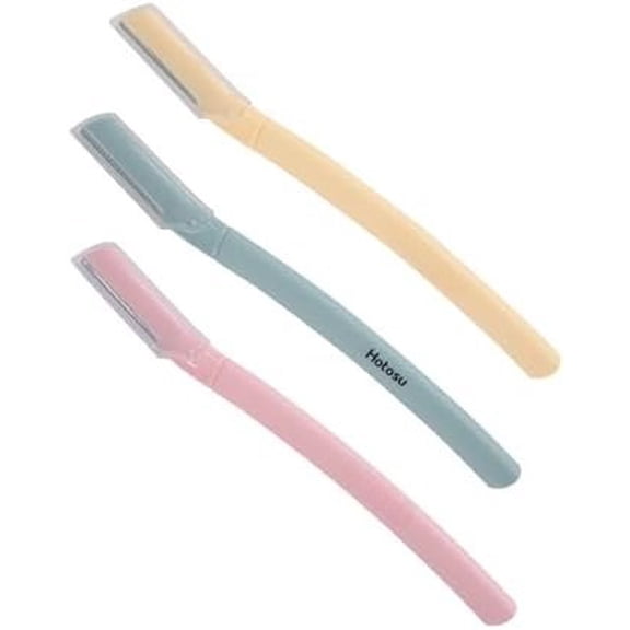 Razors for Women & Men Hair, Dermaplane Razor with Protective Cap, Womens Facial Razor for Peach Fuzz & Eyebrow , Travel Friendly Christmas - 3 count