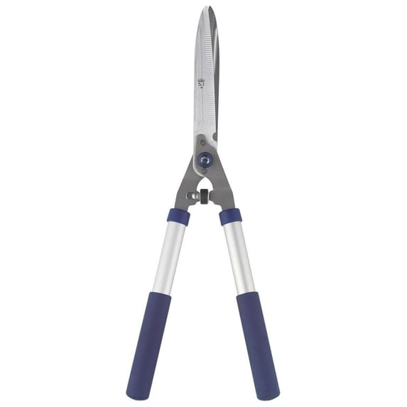 Razorsharp Hedge Shears 9 Inch - Notched Blades, Lightweight Aluminum Handles - Garden Shears for Pruning, Trimming, and Shaping Shrubs & Hedges