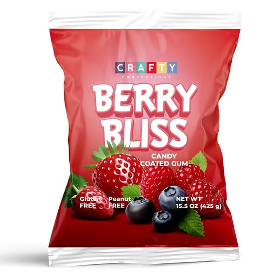 Razzles Candy Gum - 15 OZ Bag of Fruit-Flavored Chewing Bubble Gum - 318 pcs Vending Machine Refill Bulk Candy Coated Chewing Gum for Kids & Adults