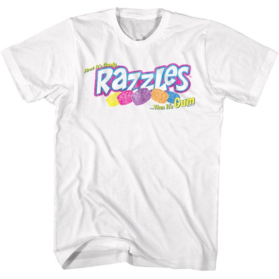 Razzles Logo White Adult T-Shirt