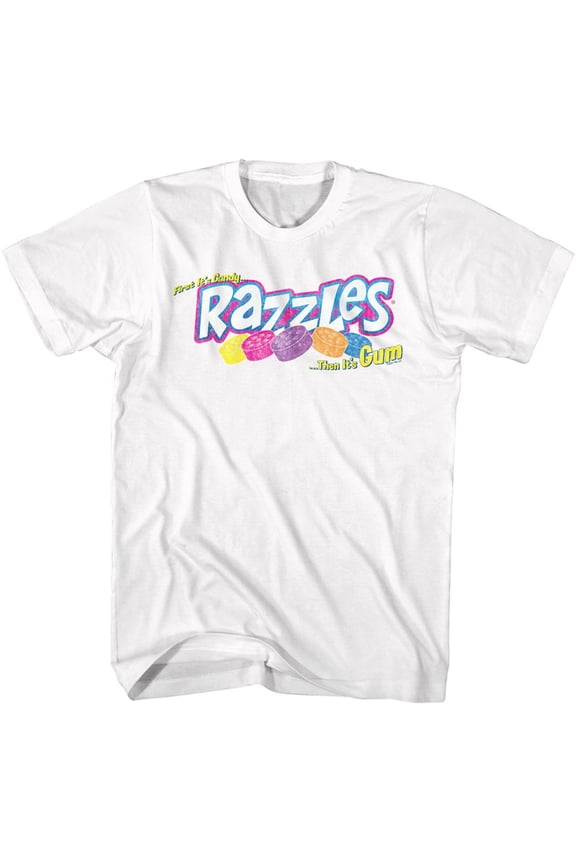 Razzles Logo White Adult T-Shirt