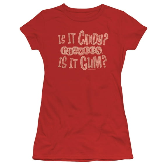 Razzles What Is This S/S Junior Women's T-Shirt Sheer Red