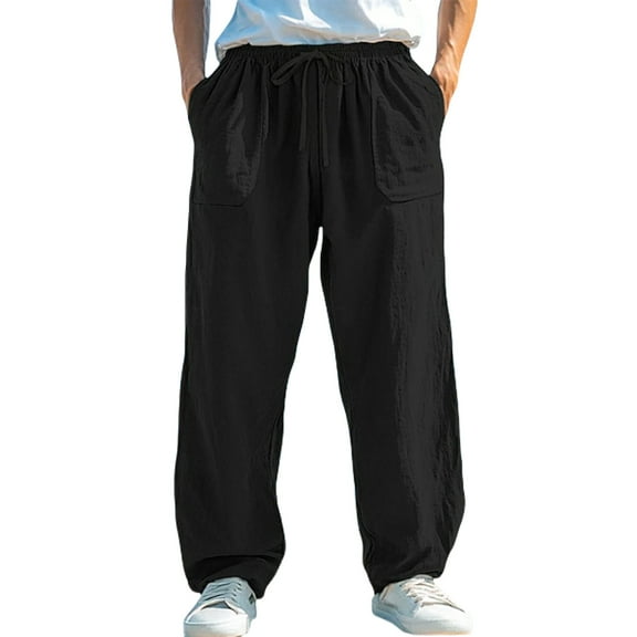 Razzly Apparel Athletic Fit Pants Men Mens Relaxed Fit Warm 42x29 Mens Pants Men Stretch Pants 6 Toe Band Mens Casual Pants Relaxed Fit Sports Pants for Men Relaxed Fit Pants Little Chinos(Black,3XL)