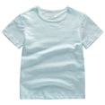 thumbnail image 1 of Razzly Big Boys Shirt Boys,Solid Color Boys School T-Shirt Short Sleeve Loose Crew Neck Cotton T Shirt Tween Boys Athletic Shirts Toddler Boy Summer Shirts(Light Blue,11-12 Years), 1 of 2