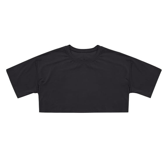 Razzly Big Girl Tshirts, Solid Color Kids Graphic T Shirts Kid Short Sleeve Shirt Girls Cotton T Shirts Basics T Shirts Cute Summer Shirts for Girls(Black 10-11 Years)