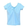 thumbnail image 1 of Razzly Big Girls Kids Shirts for Kids, Solid Color Leotard Graphic Shirts Cotton Tshirt Kids Tween Toddler Girl Soft Basic T Shirts Girl Summer Shirt(Blue,11-12 Years), 1 of 2