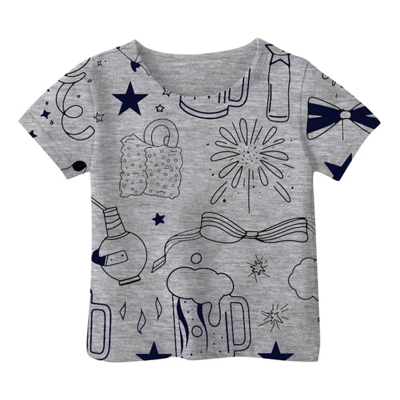 Razzly Big Girls T Shirts, Graffiti Girls Graphic Tshirts Girls Short Sleeved Shirts Cotton Shirt Kids Basics T Shirts Summer T Shirts for Girls(Grey 8-9 Years)
