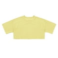 thumbnail image 1 of Razzly Big Girls' Tshirts, Solid Color Graphic T Shirts for Teen Girls Short Sleeve Shirts Cotton Tshirts Basic Shirts Summer Shirt(Yellow 12-13 Years), 1 of 4
