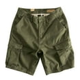 thumbnail image 1 of Razzly Cargo Casual Quarter Pants Permeable Pocket Shorts Basketball Shorts for Men Cool Shorts Men Mens Compression Shorts Mens Sports Shorts with Pockets Mens Running Shorts Man Clothes(Green,L), 1 of 6