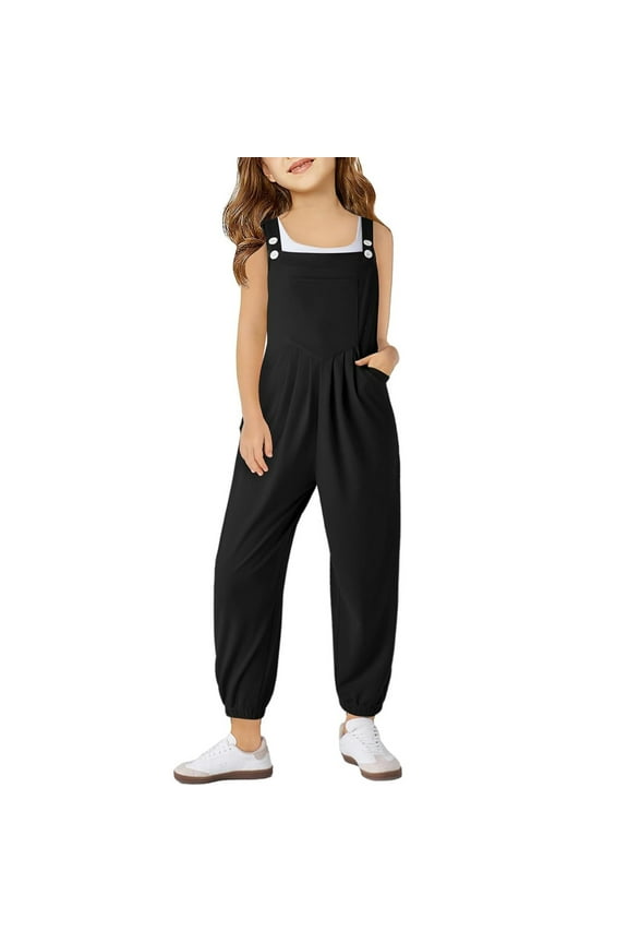 Child 12 Months Girl Clothes Romper 2t Big Girl Clothes Baby Overalls for Girls Babies Girls Clothes Baby Girl Beach Clothes 1t Baby Girl Clothes Baby Dresses 12-18 Months(Black,7-8 Years)