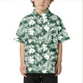 thumbnail image 1 of Razzly Child Dress Shirt Kids, Hawaiian Boysuniform Shirt Little Boys Boysshort Sleeve Dress Shirt Boys Short Sleeve Button Down Family Look Clothes(Green,5-6 Years), 1 of 3
