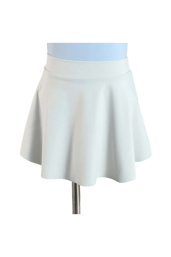 Child Girls Skirts Flared Hem Stretchy Waist Casual Summer Skirt For Kids Comfortable Playwear Elastic Waistband Flowy Design Girls Outfit Women Skirts School Pageant Hoop(Green,8-9 Years)