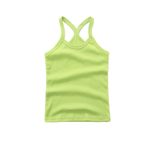 Razzly Child Tank for Boy, Solid Color Children'S Cotton Clothing Little Boys Sleeveless Cotton Shirts for Boy Toddler Boys Tank Tops Boys Summer Shirt(Light Green,5-6 Years)
