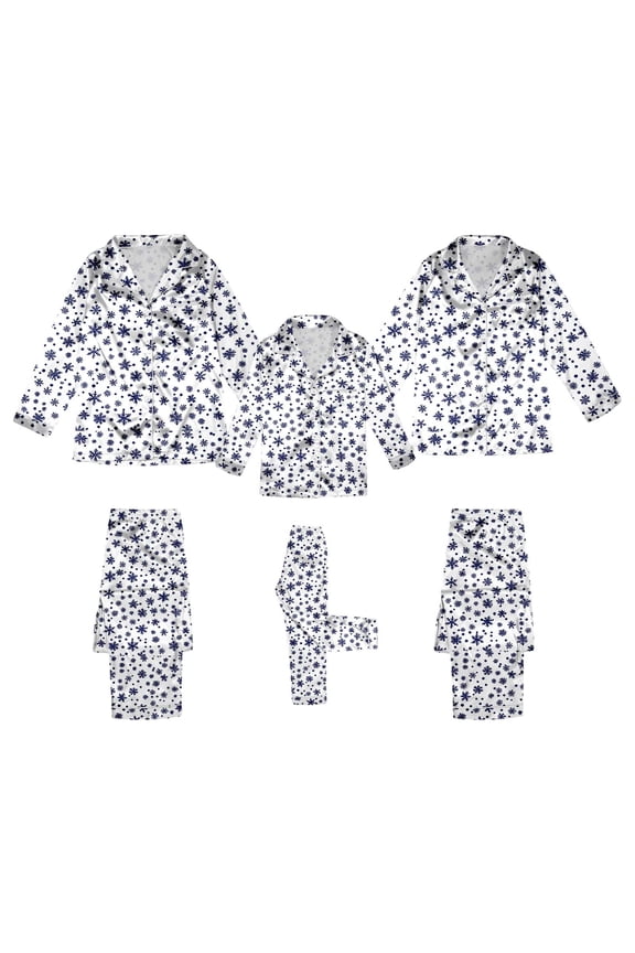 Christmas Pyjamas Family Christmas Outfits Matching Sets Button Down Christmas Pajamas Teenage Custom Family Pajama Set Couple and Pajama Set Long Sleeve Sets Chritmas Pjs(White,L)