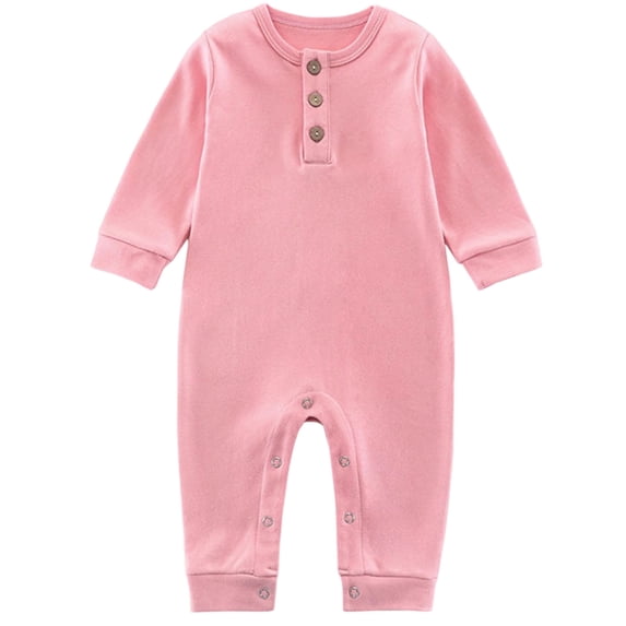 Razzly Boys Bodysuits Baby Long Sleeve Playsuit Comfortable Clothing for Everyday Activities and Outdoor(Pink,0-3 Months)