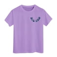 thumbnail image 1 of Razzly Little Boy's T-Shirts Boy,Big Bro Youth Short Sleeve T-Shirt Cotton Tshirt Boy Child Boys Athletic Shirt Summer Clothes Boy(Light Purple,6-7 Years), 1 of 6