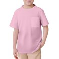 thumbnail image 1 of Razzly Little Boys Comfort Colors Tshirt Kid,Solid Color Boys Sports Short Sleeve Top Cotton Shirt Child Boys Athletic Tshirt Kids Summer Clothes(Pink,5-6 Years), 1 of 3