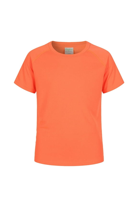 Little Boys Shirt Kid,Solid Color Boys Athletic Shirt Short Sleeve Boy Tshirts Cotton Child Athletics Baseball Shirt Boys Summer Outfits(Gold,7-8 Years)