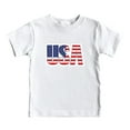 thumbnail image 1 of Razzly Little Boys Shirts Boys,USA Boys Short Sleeve T-Shirts Cotton Shirt Child Mesh Athletic T-Shirts Teen Boy Summer Clothes(White,6-7 Years), 1 of 4