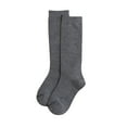 thumbnail image 1 of Razzly Little Girls Kids Socks Knee High Warm Comfortable Stockings for Children Girls Season Solid Color for Cool Weather Footwear(Grey,5-7 Years), 1 of 5