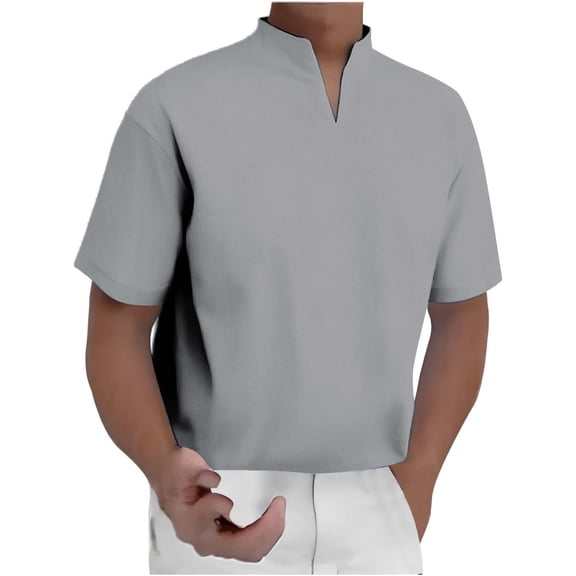 Razzly Men Small Shirts Workout Shirt T Shirts for Men Loose Fit Big & Tall Shirts for Men All Mens Big And Tall Shirt Mens Graphic T Shirt Mens Big And Tall Tee Shirts Shirts for Men 3xlt(Grey,3XL)