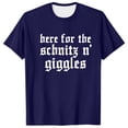 thumbnail image 1 of Razzly Men T Shirts Funny Print Graphic Tee Comfortable Short Sleeve Casual Summer Top for Daily Wear Outdoor Activities(Dark Blue,3XL), 1 of 6