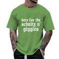 thumbnail image 1 of Razzly Men T Shirts Funny Print Graphic Tee Comfortable Short Sleeve Casual Summer Top for Daily Wear Outdoor Activities(Green,S), 1 of 6