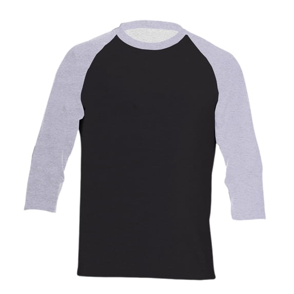 Razzly Men's 3/4 Sleeve Baseball Raglan T Shirt Casual Soft Breathable Comfortable Sports Tee Long Sleeve Classic Fit(Light Gray1,2XL)