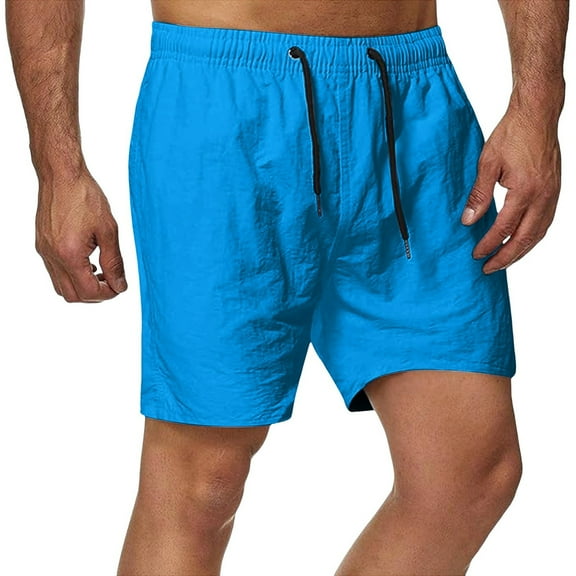 Razzly Men's Board Shorts Casual Beach Shorts Lightweight Breathable Swim Trunks For Outdoor Relaxation For Summer And Autumn Activities Short Mens Board Shorts Quick Y Board Shorts Mens Mens(Blue,S)