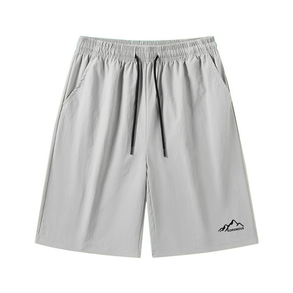 Razzly Men's And Boys' Summer Outdoor 5 Inch Shorts Day Shorts Thin Shorts Men Comfy Shorts for Men Size Shorts Mesh Mens Shorts Large Basketball Shorts Men Mens Mens Shorts Mens Running(Grey,M)