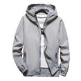 thumbnail image 1 of Razzly Men's Casual Jackets Lightweight Breathable Outdoor Skin Jacket for Couples Ideal for Adventure and Daily Wear(Grey,S), 1 of 3