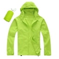 thumbnail image 1 of Razzly Men's Casual Jackets Lightweight Rain Jacket for Outdoor Activities Packable Windproof Raincoat Ideal for Travel Hiking and Cycling(Light Green,L), 1 of 8