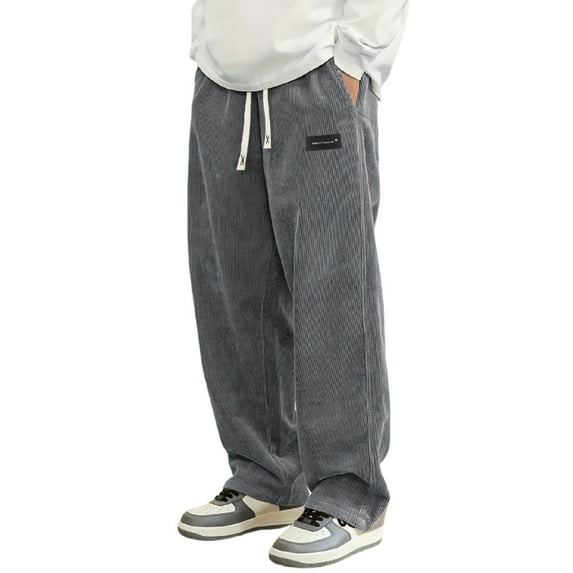 Razzly Men's Casual Pants Comfortable Loose Fit Trousers For Daily Wear And Outdoor Activities Durable Lightweight Breathable Fabric Outdoor Mens Pants Training Men Big Chinos Pants Men(Grey,XXL)