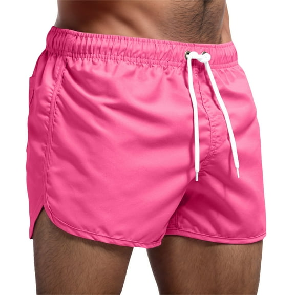 Razzly Men's Casual Shorts For Everyday Wear Straight Cut Lightweight And Comfortable Design For Spring Summer And Fall Glitter Shorts for Men Basketball 4 1 Fuzzy Gymnastics Shorts Men(Pink,S)